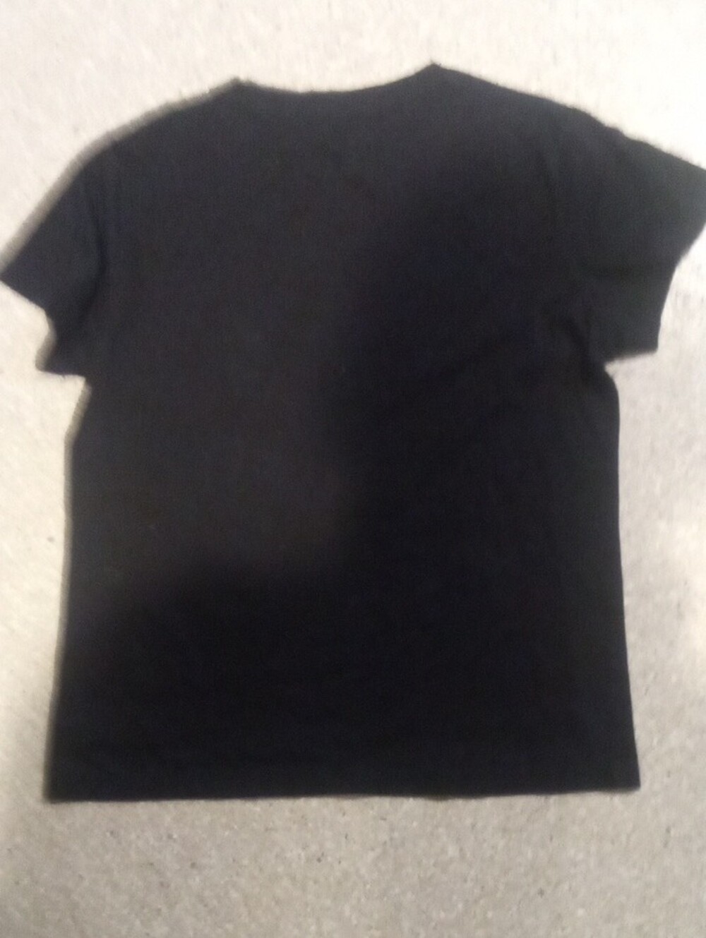 #802 "SHEIN" Black Tee with Leopard Heart and Pink-Orange Accents - Picture 5 of 5